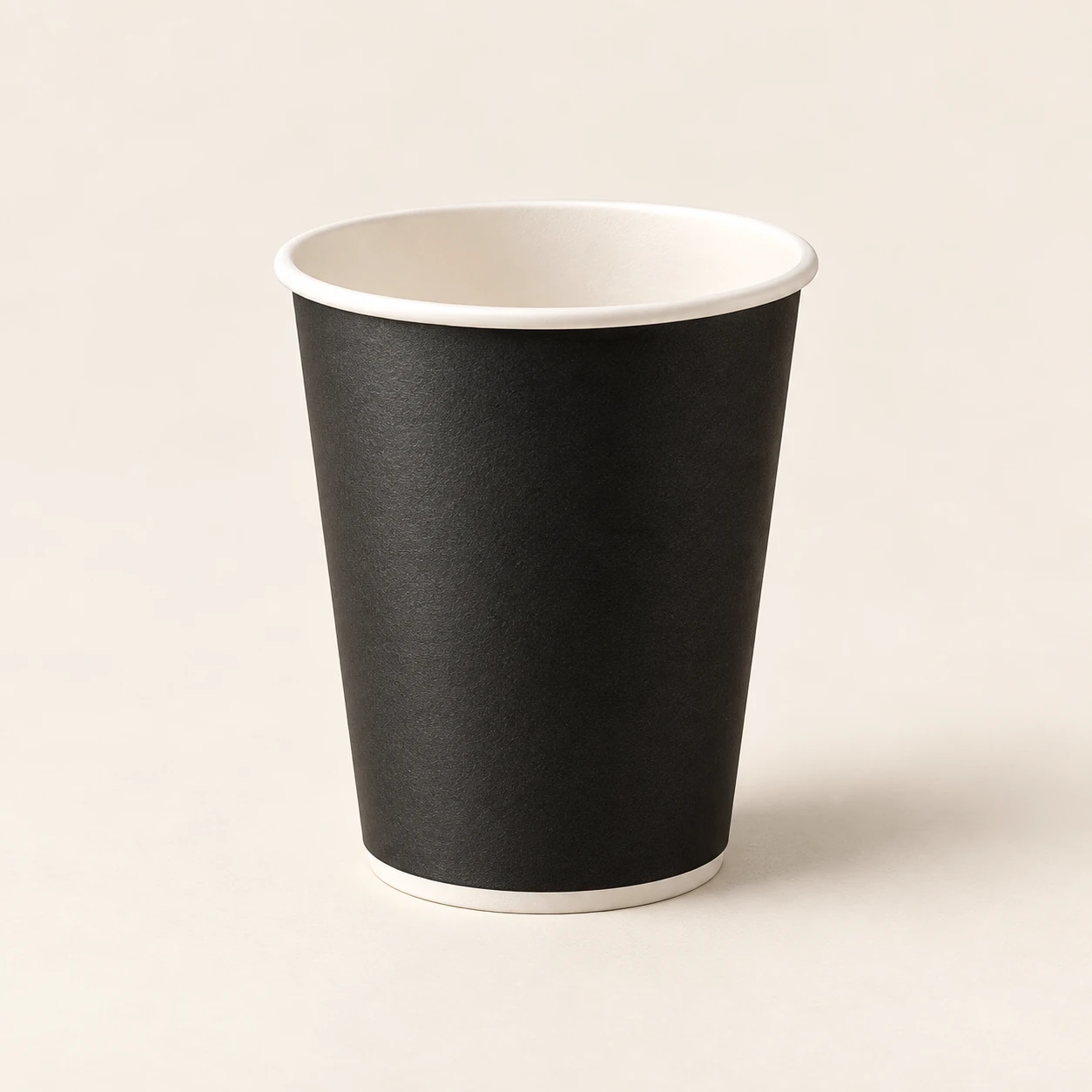 12 oz Black Double Wall Hot Drink Cup