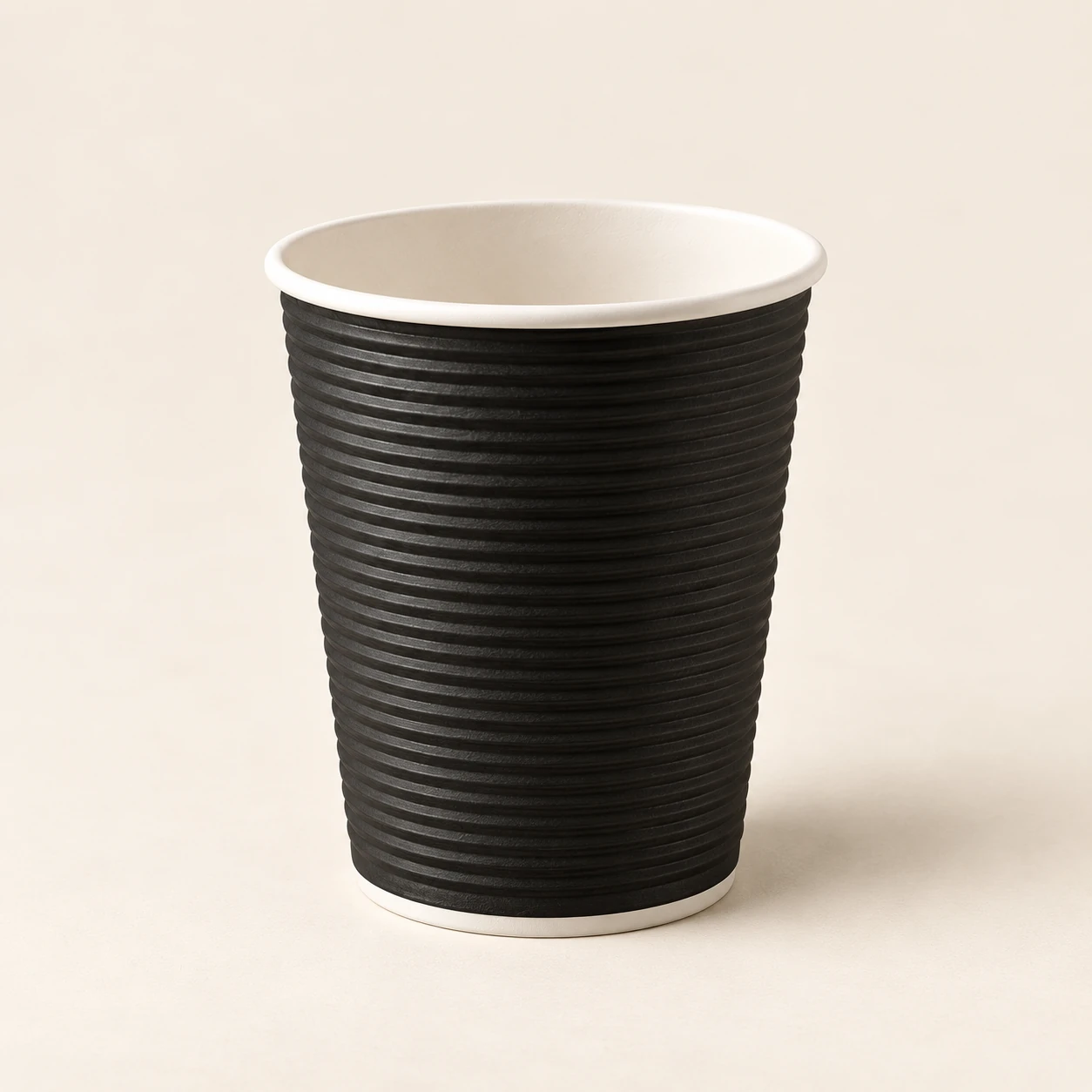 12 oz Black Ripple Hot Drink Cup