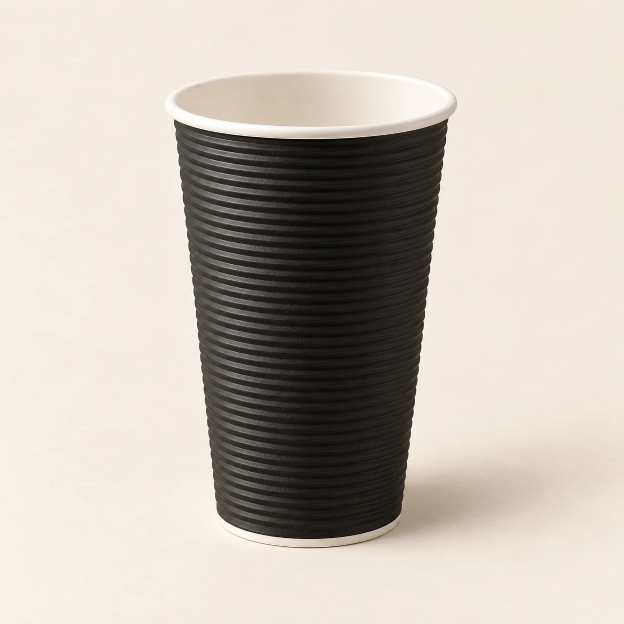16 oz Black Ripple Hot Drink Cup